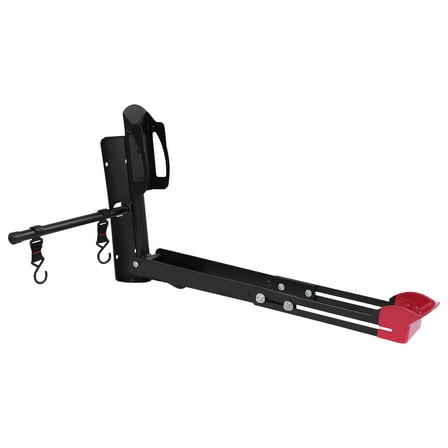 Wall Mount Swivel Bicycle Wall Rack, Bicycle Storage Rack for Garage, Up to 77 lbs, with Hooks, Sturdy Carbon Steel Bicycle Racks