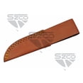 thumbnail image 3 of Rite Edge 9 Inch Ball Nose Drop Point Fixed Blade Knife Leather Wrapped Handle With Sheath Outdoor Utility Camping Hunting Knife WS, 3 of 6