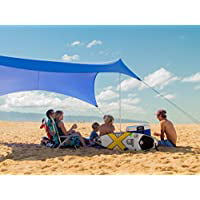 Neso Tents Grande Beach Tent 7ft Tall 9 x 9ft Reinforced Corners and Cooler P... 