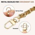thumbnail image 3 of Uxcell 2 Pack 24" Purse Chain Strap with Buckle for Bags(Light Brown, Gold), 3 of 7
