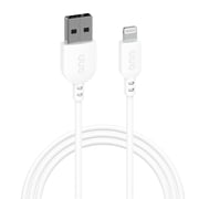 onn 3' Lightning to USB Charging Cable, Made for iPhone/iPad/iPod, White