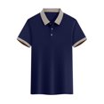 thumbnail image 1 of pstuiky Camisas casuales de manga corta para hombre, Camisa informal de verano con solapa y botones de color liso para hombre ropa de hombre xxl, 1 of 7