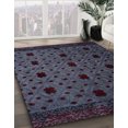 thumbnail image 3 of Ahgly Company Machine Washable Indoor Rectangle Abstract Grape Purple Area Rugs, 5' x 7', 3 of 7