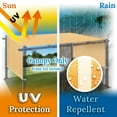 thumbnail image 4 of SUNRISEUMBRELLA 18' x 8.2' Universal Replacement Canopy Top Cover for Pergola Structure(Canopy Only)(Yellow with white), 4 of 5