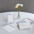 thumbnail image 6 of BalsaCircle 25 Blue Picture Frames 7" Floral Paper Cards with Envelopes Favors Party Events Decorations Supplies, 6 of 8