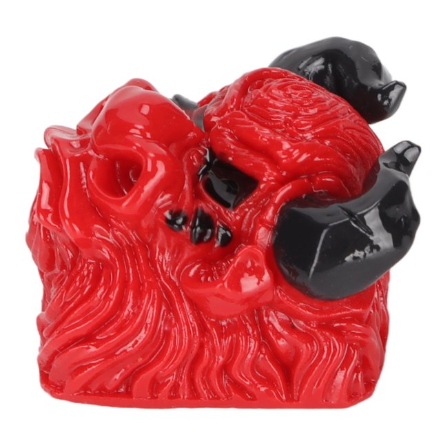 Tapa de tecla de resina grabada a mano Ticfox estilo cabeza de toro para Teclado mecánico Universal tipo D
