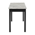 thumbnail image 4 of New Classic Furniture Celeste Faux Marble & Wood Writing Table in Black, 4 of 11