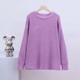 thumbnail image 4 of Womens Sweaters Fall Oversized Chunky Knitted Pullover Sweater Casual Long Sleeve Crewneck Cute Sweaters M, 4 of 8