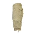 thumbnail image 3 of Men's Belted Cargo Shorts 100% Cotton Distressed Washed Style, 3 of 5