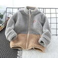 thumbnail image 2 of NOKIO Winter Thicken Coat Toddler Kids Baby Outwear Long Sleeve Round Neck Solid Color Jacket Zipper Hooded Windproof Long Sleeve Coats For Girls Or Boys Baby Winter Coat, 2 of 9
