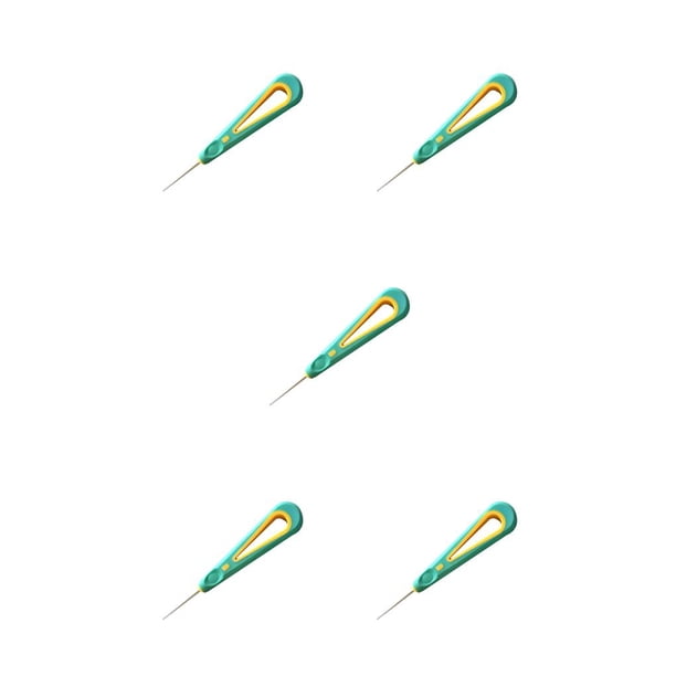 Greeniant Herramienta de tracción de raqueta de bádminton de mano punzón para hacer ejercicio herramientas de instalación fija Verde 5piezas