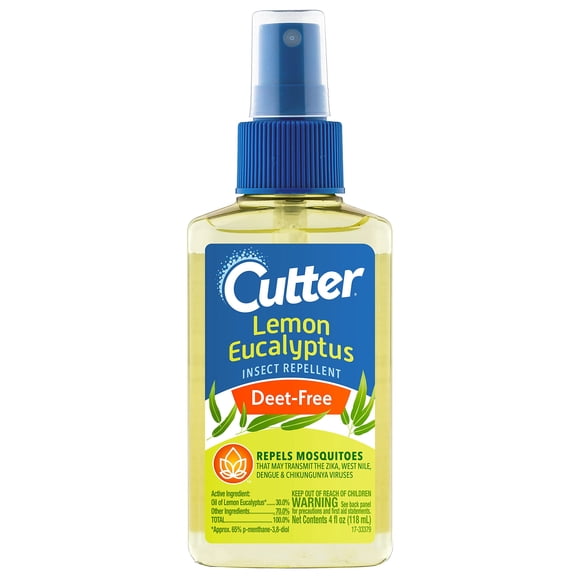 Cortador repelente de insectos, limón y eucalipto, 120 ml (rociador con bomba)