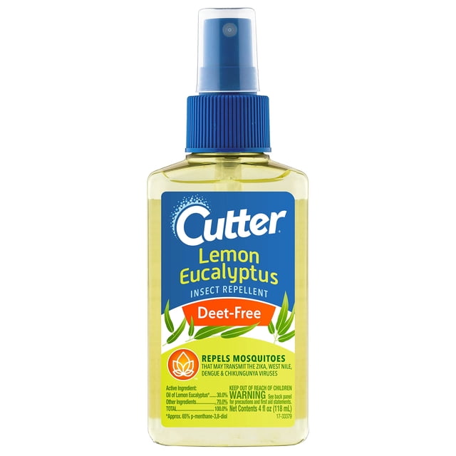 Cortador repelente de insectos, limón y eucalipto, 120 ml (rociador con bomba)