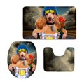 thumbnail image 1 of ABPHQTO Lindo perro mascota Juego de alfombras de baño de 3 piezas Alfombra de baño Alfombra de contorno y tapa de inodoro ABPHQTO  Cont-CHAPPLE-25800, 1 of 2