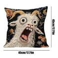 thumbnail image 3 of Pillow Covers - Screaming Goat Soft Protector, 17.72x17.72 Inches Square Case, Hilarious Animal Graphic, Fun Couch Decoration, Living Room Sofa Cushion Shell, Home Dorm Accessory, Gifts for Women, 3 of 4