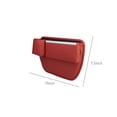 thumbnail image 3 of CxhicLuv Car Seat Gap Organizer, Auto Console Storage Box, Leather & Alloy Multifunctional With Cup Holder, Car Interior Storage Accessories Kit, Clutter Reduction & Safe Storage for Drivers, Red, 3 of 6