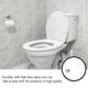 thumbnail image 4 of Kearding Mango de descarga para inodoro, botón pulsador para oficina, centro comercial, baño, contenedor de agua para baño, varilla, Accesorios de baño Barra lateral de aluminio, 4 of 6