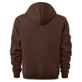 thumbnail image 4 of Atogsazn Mens Fall Hoodies Casual Oversized Fleece Long Sleeve Button Up Drawstring Sweatshirt Clothing with Pocket 01-Coffee M Fashion, 4 of 4