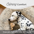 thumbnail image 3 of Best Friends by Sheri Original Calming Donut Dog and Cat Bed, Shag Faux Fur, Gray, XL (45in x 45in) - Anxiety Relief for Pets Up to 150 lbs, 3 of 7
