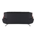 thumbnail image 6 of Titan Furnishings Modern Leather Upholstered Sofa and Loveseat in Black, 6 of 19