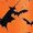 01 Orange, variant on Halloween Costumes Women , Ladies Casual Dress Gothic Retro Fashion Print Long Sleeve A Line Pleated Swing Dress Round Neck Vintage Witch Party Cocktail Dresses