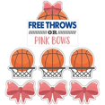 thumbnail image 2 of Gender Reveal Yard Sign, 7-Piece Set, Free Throws or Pink Bows, Basketball Gender Reveal, 2 of 7