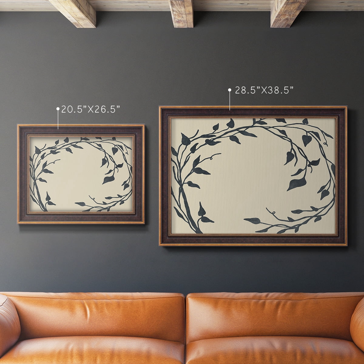 Tendril Swirl II Premium Framed Canvas- Ready to Hang