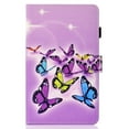 thumbnail image 2 of for iPad 10th Generation 10.9" (2022) with Pencil Holder Leather Multi-Angle Viewing Folio Magnetic Stand Wallet Card Slot with Auto Sleep Wake Smart Cover for iPad 10.9 Inch 2022, Butterfly, 2 of 9