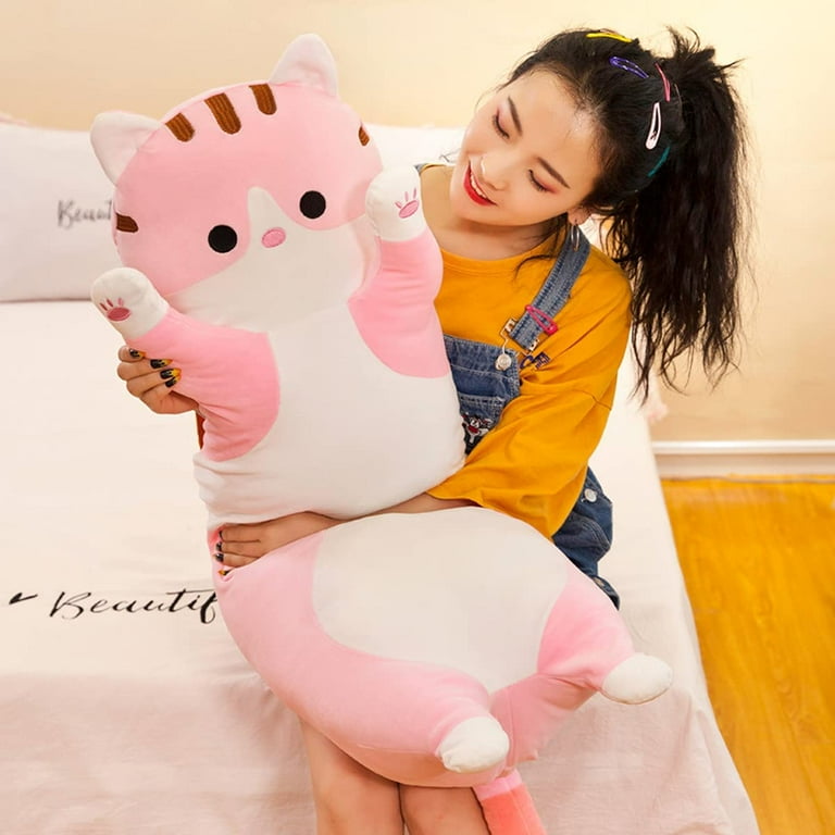 Stand Up Long Cat Soft Stuffed Plush Animal Pillow Cushion - Cutsy