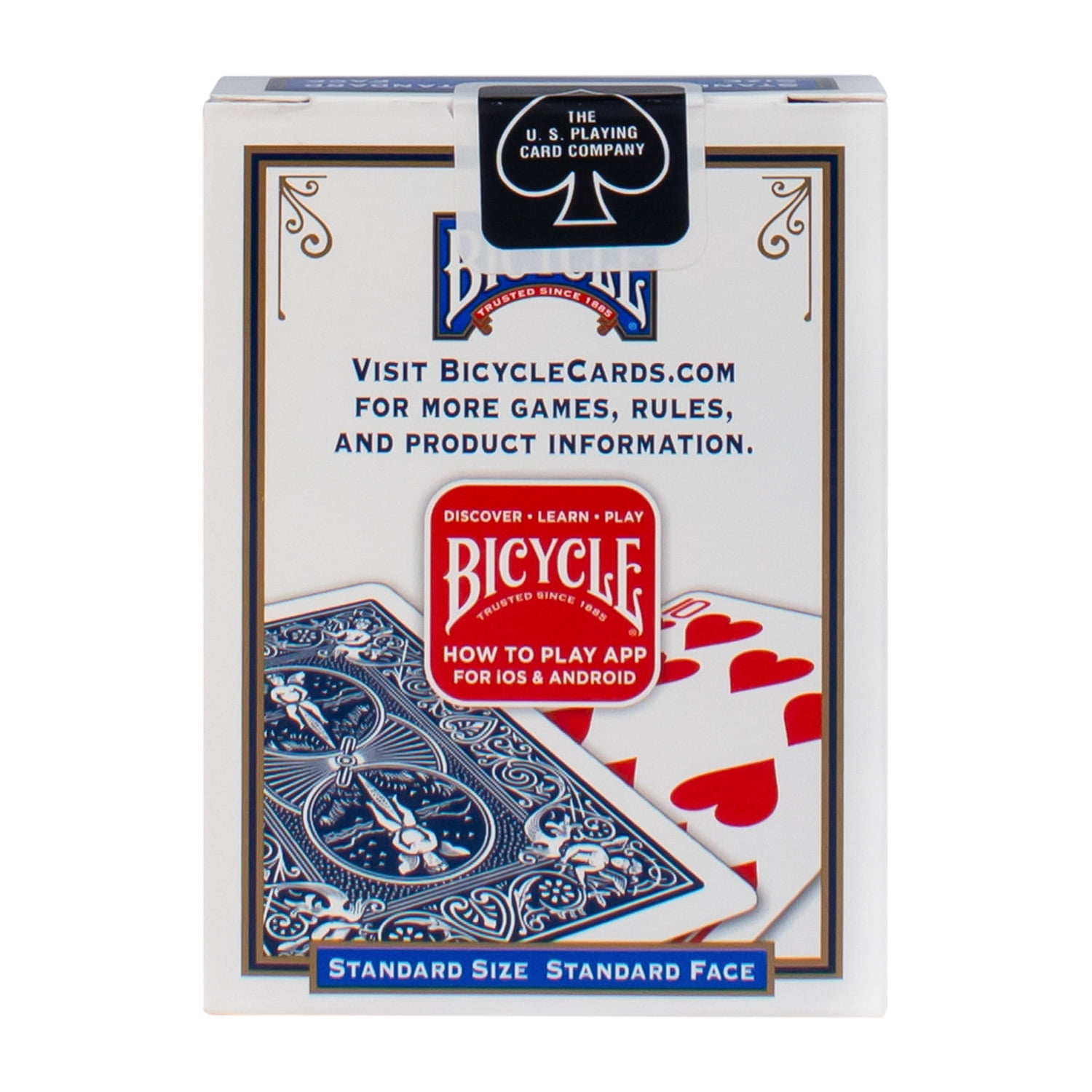  2 Decks Bicycle Rider Back 808 Standard Poker Playing Cards Red  & Blue : Toys & Games