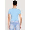 thumbnail image 4 of Womens Hook and Eye Short Sleeve Crop Top, 4 of 4