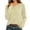 Beige, variant on Henley Tops for Women Long Sleeve Button Crewneck Casual Loose Fit Soft Jersey Fall Basic Layering Tee