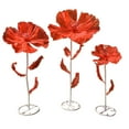 thumbnail image 3 of Fondo de flores gigantes Macarena de 3 piezas para decoración de bodas rojo, 3 of 8