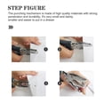 thumbnail image 3 of Shisuyan 2pcs Metal Hole Punch Tool Black with Soft Grip Handle for Paper Punching, 3 of 9
