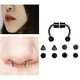thumbnail image 4 of Piercing falso para la nariz sin perforación, piercing falso para el tabique nasal, para mujer, acero inoxidable 12x8x3mm, 4 of 7