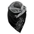 thumbnail image 4 of Guardoinrt Écharpes Écharpe Style Rétro Décontracté Enveloppe de Tête Chaude Coton Foulard Fleur 175CM 5Set, 4 of 6