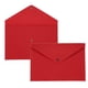 thumbnail image 1 of 2 Piezas de Carpetas de Fieltro, Carpeta de Sobre A4 Bolsa de Almacenamiento de Documentos con Cierre de Botón (Rojo), 1 of 7