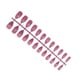 thumbnail image 3 of Juego de 24 piezas de uñas postizas Qarigey DIY estilo Simple frijol rojo morado, 3 of 5