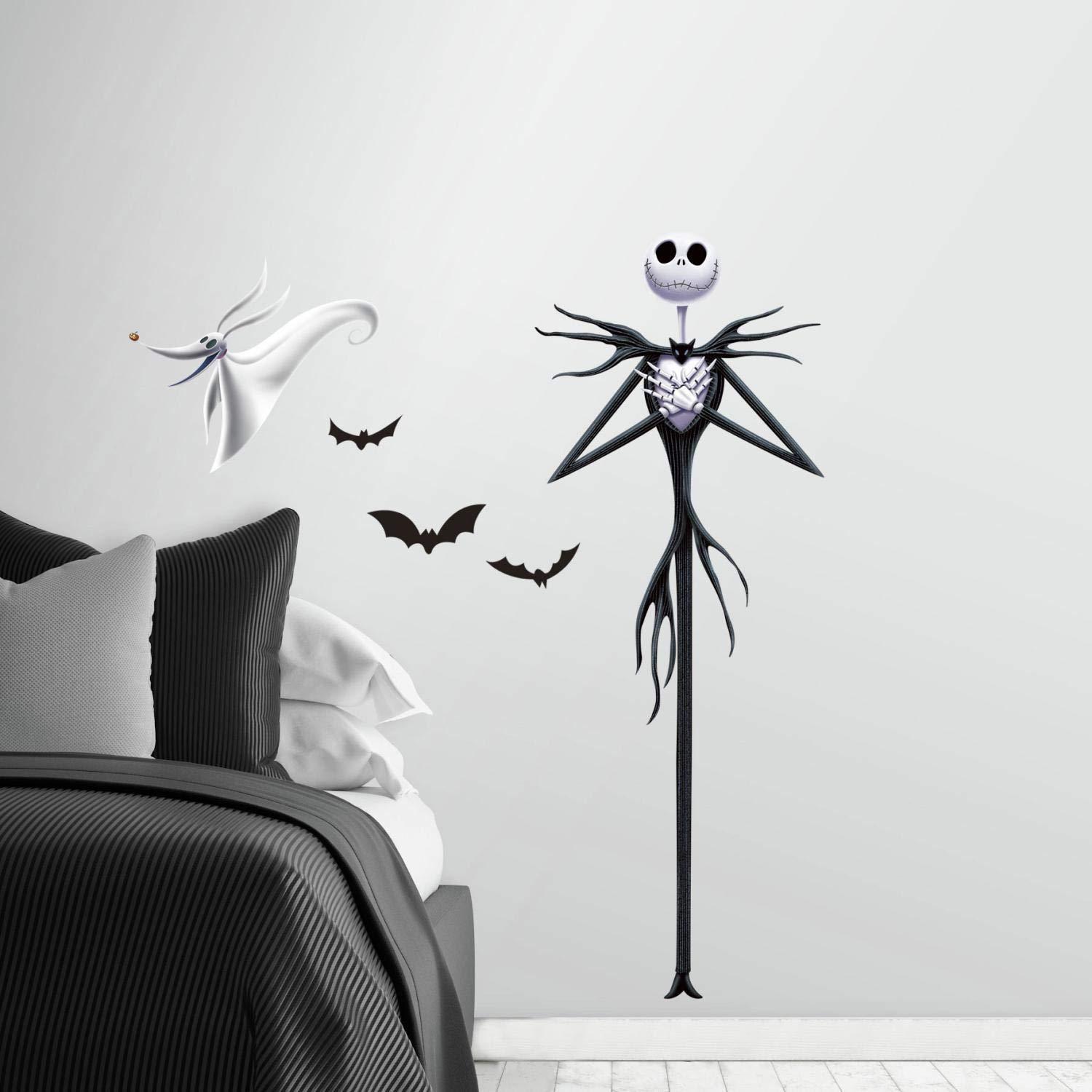 The Nightmare Before Christmas Jack Giant Wall Decals Kids Room Decor Stickers Skellington Walmart Com Walmart Com