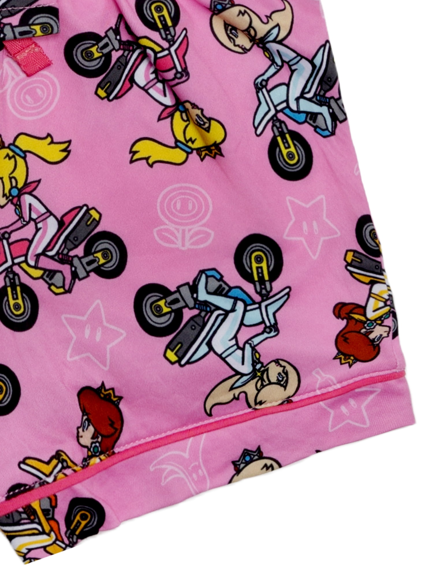 Nintendo Girls Button Front Top and Shorts Pajama Set, 2-Piece, Sizes 4-12