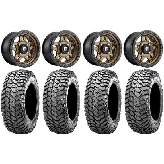 Fuel Anza Bronze 15" Wheels 32" Liberty Tires Polaris RZR XP 1000 / PRO XP / Ranger XP 900/1000