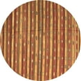 thumbnail image 1 of Ahgly Company Indoor Round Oriental Brown Traditional Area Rugs, 3' Round, 1 of 4