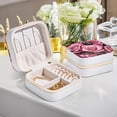 thumbnail image 6 of Mother's Day Rose Premium Jewelry Box Organizer with Metal Zipper & Compact Design, 6 of 6