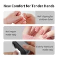 thumbnail image 3 of Electric Nail Clippers for Seniors,Upgraded 3 in 1 Automatic Electric Toenail Clippers for Thick Nails, Nail Care Tool with Led Light,for Seniors Kids Adults (Black*1), 3 of 9