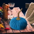 thumbnail image 2 of Handmade Velvet Decorative Pumpkin Ornament Elegant Autumn Home Desktop, 2 of 4