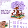 thumbnail image 2 of High Godo Juego De Microconstrucción De Árbol Bonsái De Flor De Cerezo Japonés Sakura Tree House Modelo Conjuntos De Flores Casa Mini Ladrillos Kit De Construcción Juguetes Creativos Para Niños Adulto, 2 of 5