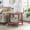 Red, variant on 2-Tier Wood End Table with Lower Storage Shelf, Wide Angled Leg Manufactured Wood Side Table 24×22×23 Inch for Living Room