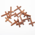 thumbnail image 4 of LOLIPPYY Retro Wood Cross Pendant Brown for Necklace and Keychain Decor, 4 of 7