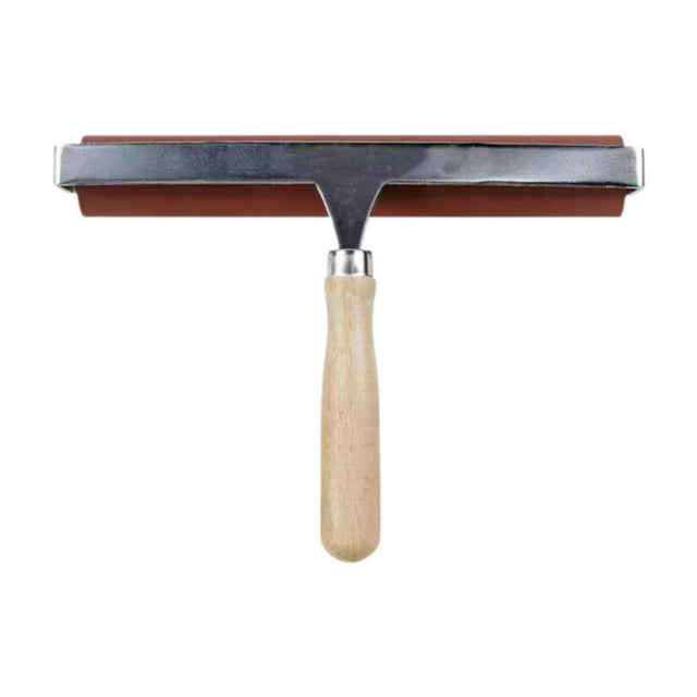 mmirethe Rouleau en Caoutchouc Outil de Peinture à l'Huile Brayer 1.5 Pouces Confort avec Rouleau Rouleau Rouge 8 Pouces