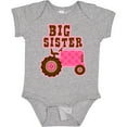 thumbnail image 3 of Inktastic Pink Tractor Big Sister Girls Baby Bodysuit, 3 of 5